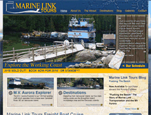 Tablet Screenshot of marinelinktours.com